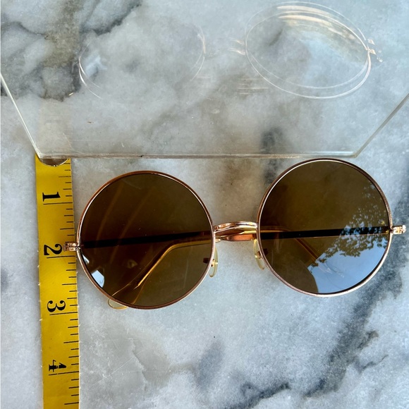 Vintage 60’s round sunglasses with gold frames Made in Japan - Picture 13 of 13